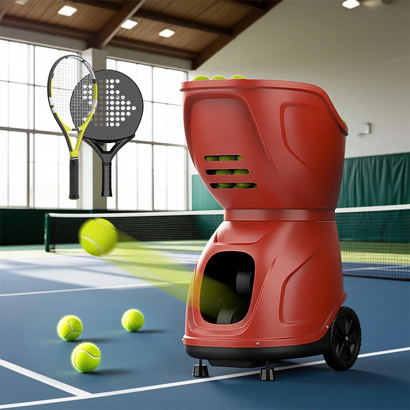 STLF بطارية كبيرة يسار يمين يتأرجح التطبيق الذكي التحكم كرة التنس آلة رمي باديل التدريب معدات التغذية للمدرب #5