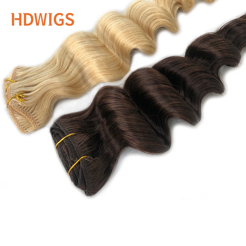 7Clips in Hair Extension Human Hair Loose Wave Brazilian Remy Hair Extensions 70g 100g 120g Natural Hairpiece Clip in Human Hair