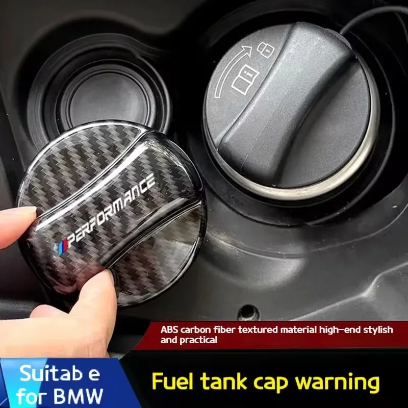 ABS Carbon Fiber For BMW 5 Series X1 X3 X5 M3 M4 M5 E46 F10 F30 U11 F48 G01 G05 G20 G30 G32 G60  Car Fuel Tank Cap Cover Sticker