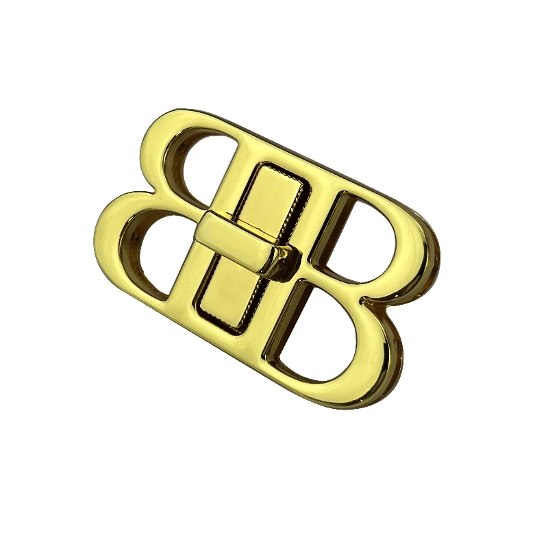 B-Shaped Turn Twist Locks for Lady\'s Handbags Lock DIY Repair Bag Parts Hardware Accessories Die-casting Zinc Alloy