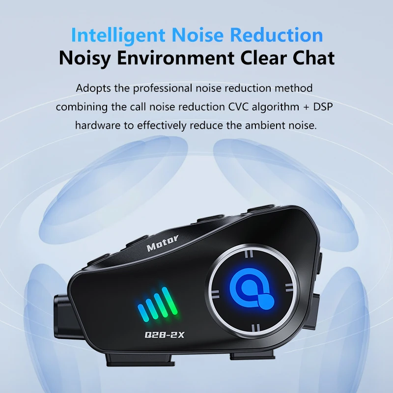 Q28-2X Bt5.3 Motorcycle Helmet 1000M Intercom Music Sharing Wifi App Dash Cam Auto Dvr 1080P Hd Photo-Video Recording Tf Card