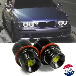 White LED Lights Angel Eyes Ring Marker Bulbs For BMW E39 E60 E63 X5