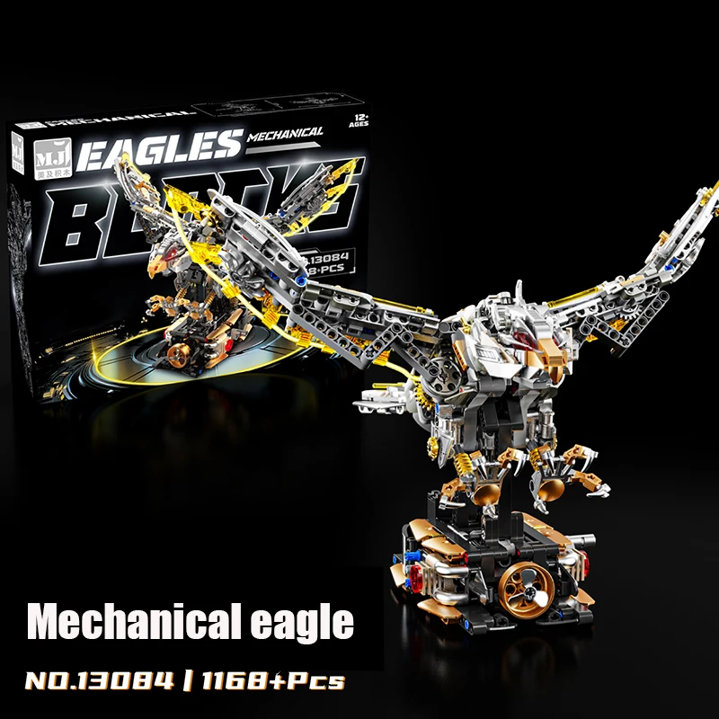 Tecnico Meccanico Tyrannosaurus rex Libellula Polpo Balena Aquila Building Blocks Assemblare Mattoni Giocattolo Regalo Per I Bambini Bambini