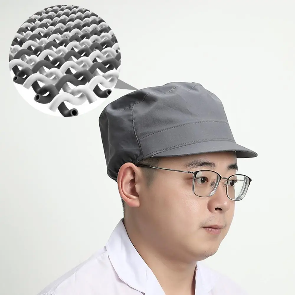 Cloth Work Hat Chic Food Service Work Wear Cooking Hygienic Cap Smoke-proof Dust Breathable Mesh Chef Hat Hotel Restaurants