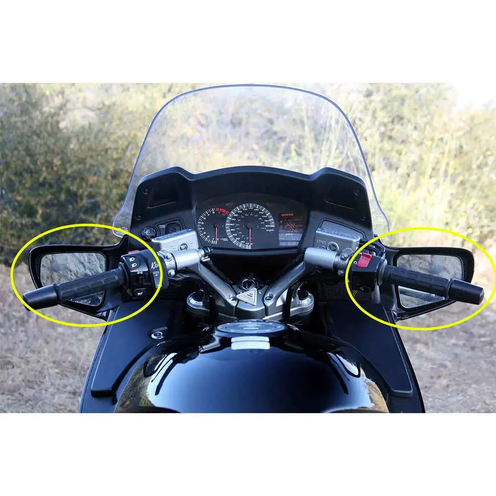 Rear View Side Mirror Rearview Mirrors/Turn Signal Cove 1Pair ABS Plastic Fit For HONDA ST1300 2002-2011 Motorcycle Accessories