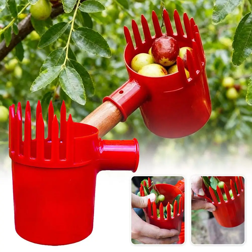 Plastic Fruit Picker Head Lightweight Small Fruits Harvesting Tool Efficient Jujube Blueberry Picker For Orchard