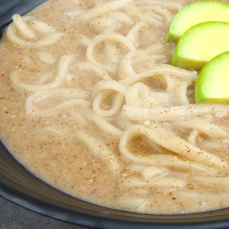 생면 칼국수와 수제비면 이미지