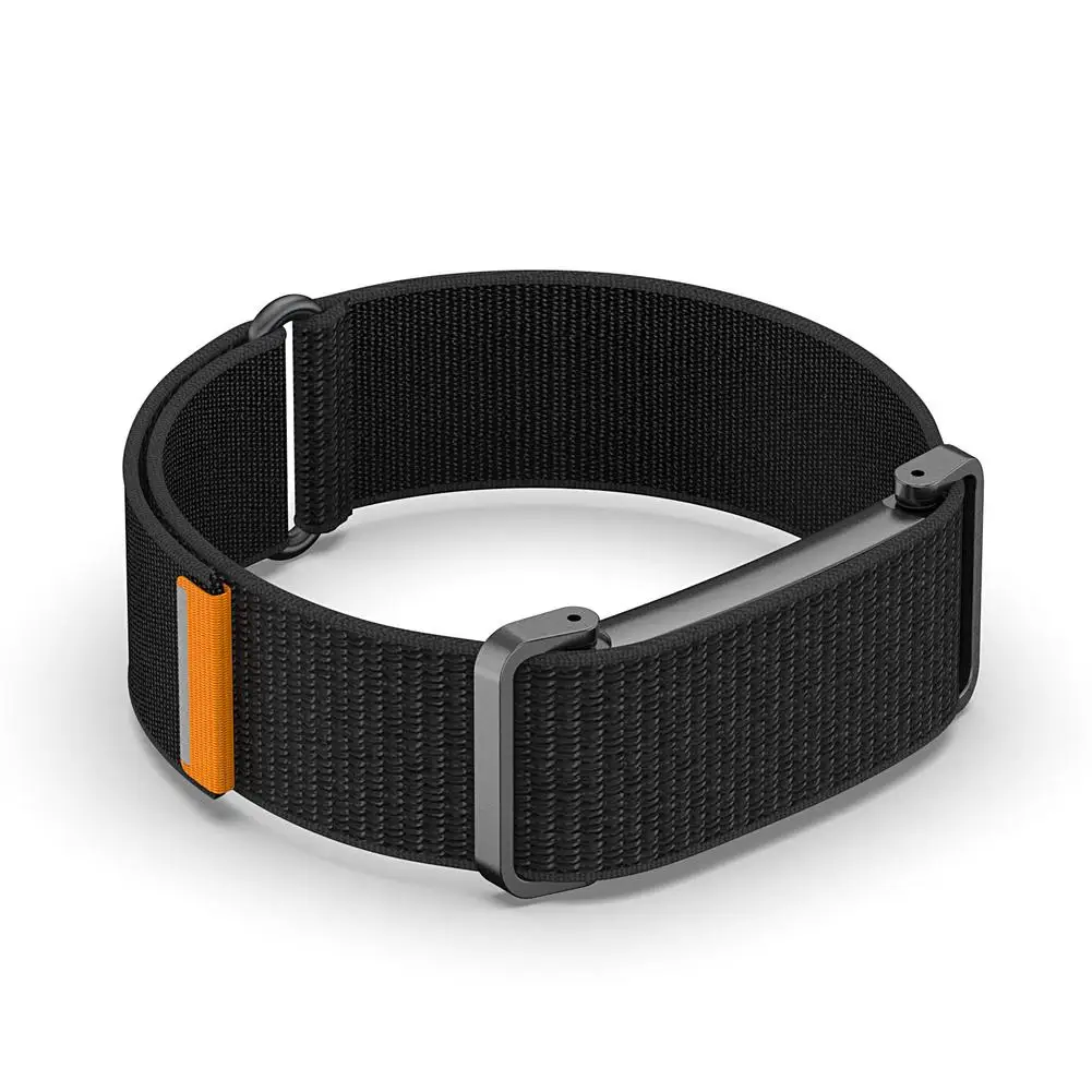 Für Fitbit Air Watch Armband, schlankes, gewebtes Nylonband, atmungsaktives Ersatzarmband mit Metallgehäuse-Zubehör