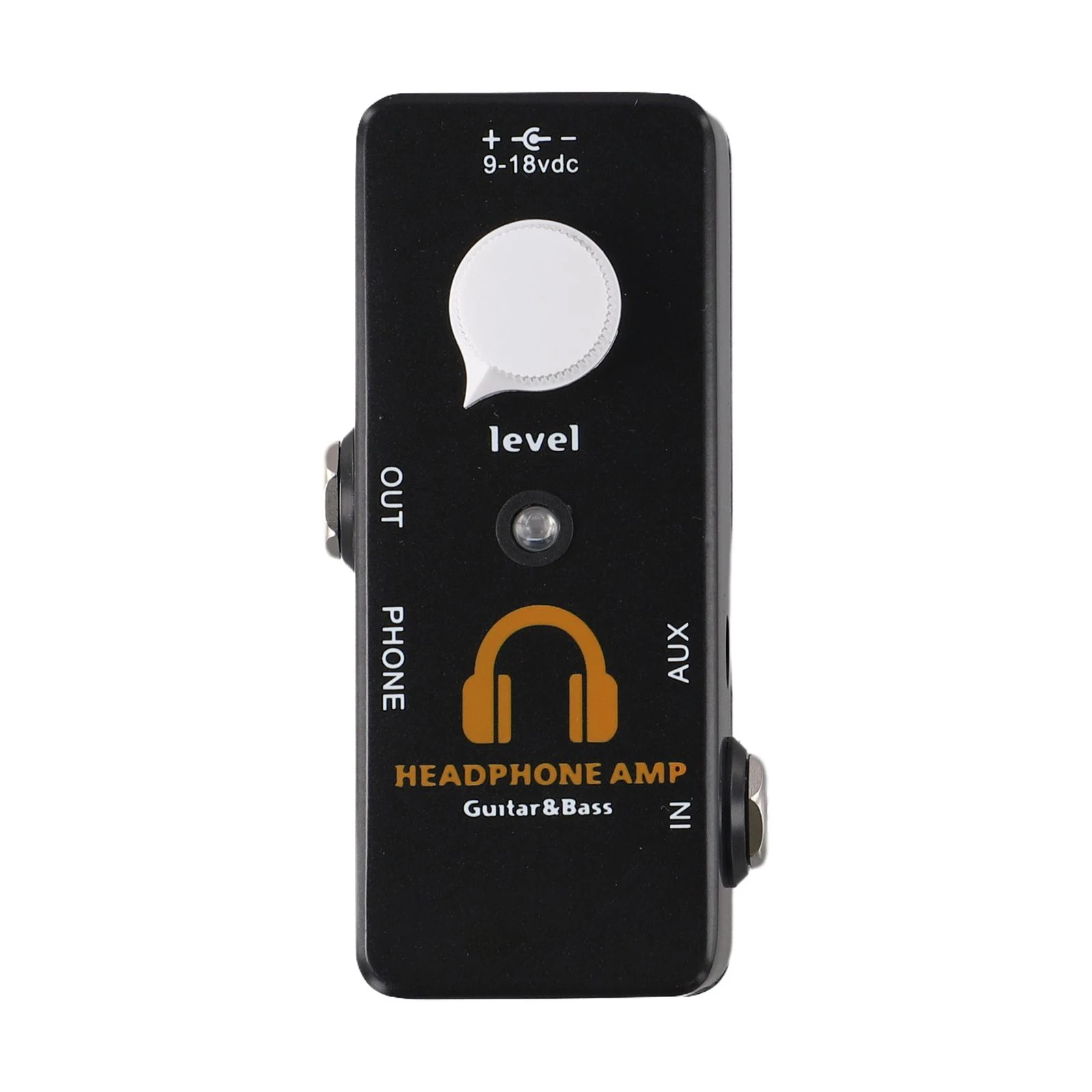 Guitarist\\\'s Portable Amp Effect Pedal with Dedicated Volume Control and Headphone Output for Enhanced Practice Experience