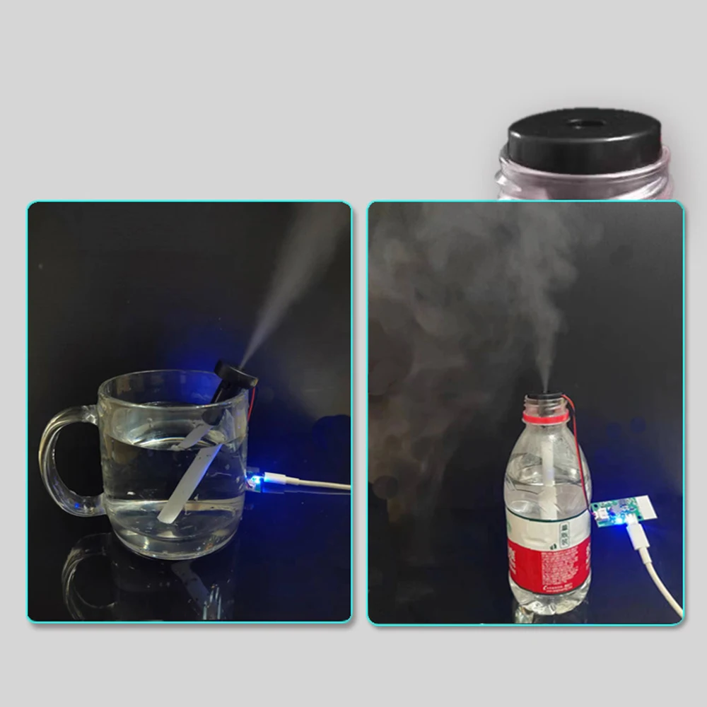 Módulo de humidificador con luces de colores y monocromáticas, tablero de Control, Kits de bricolaje, tablero de controlador de atomizador, DC5V,