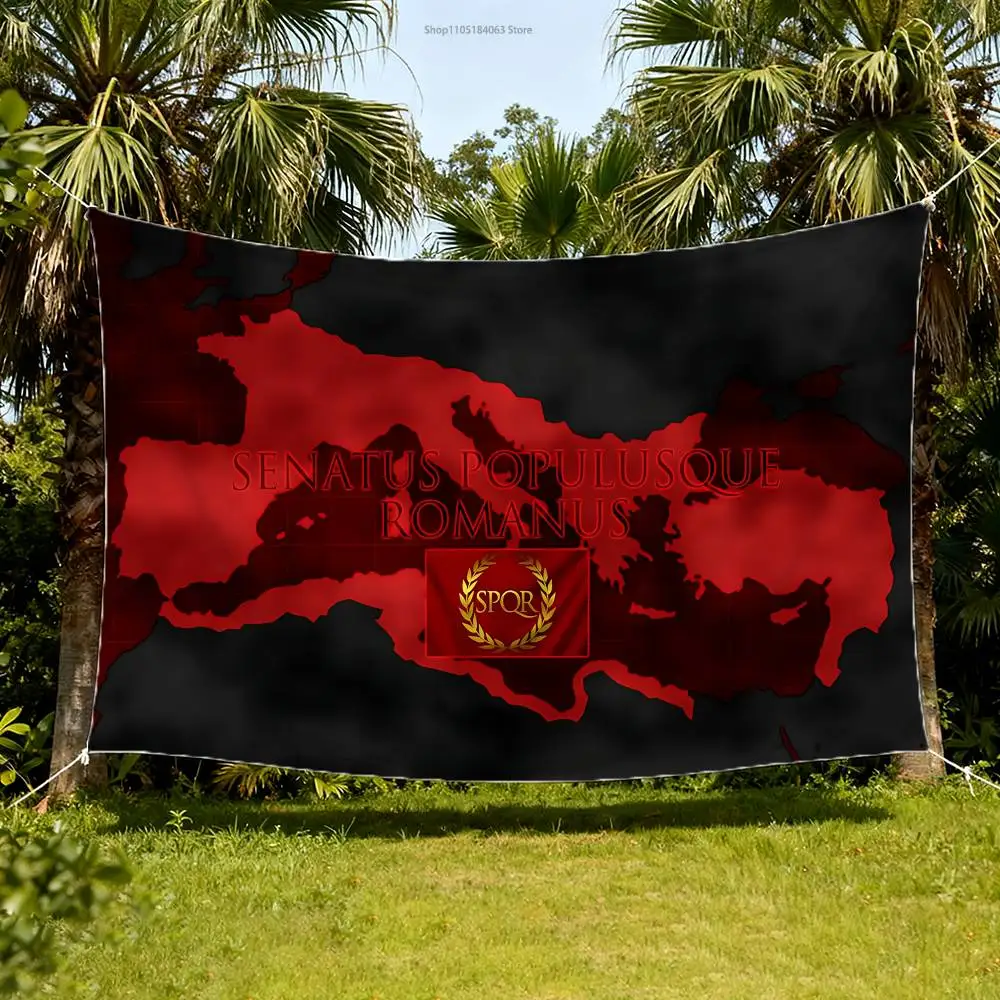 S-SPQR الإمبراطورية الرومانية العلم نسيج راية لغرفة النوم في الهواء الطلق غرفة المعيشة مطعم بار جدار ديكور الطرف #5