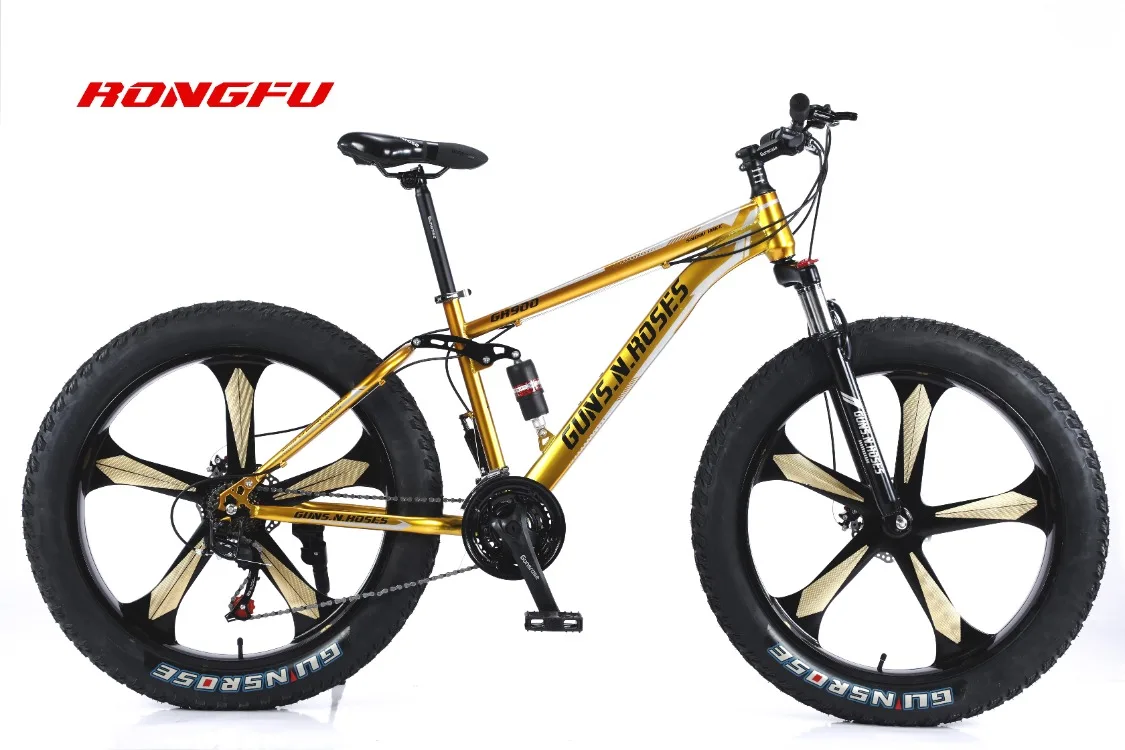 Wholesale Fat Bikes 26 Inch 4.0 Tire Wheels Bmx Full Suspension Frame Steel Mtb Cycle Adult Mountain Bicicleta Bicycle