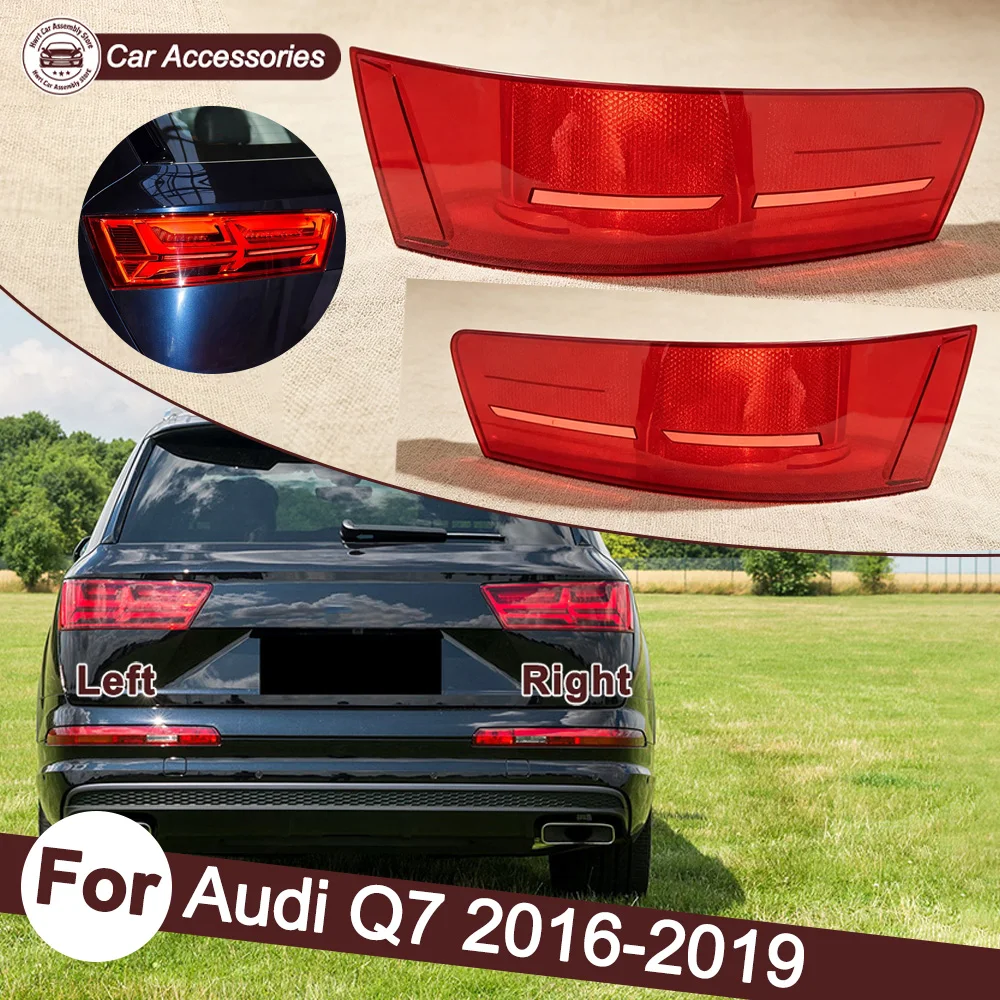 For Audi Q7 2016-2019 Rear Taillight Shell Rear Taillight Shell Tail Lamp Cover Brake Lights Mask Replace The Original Lampshade