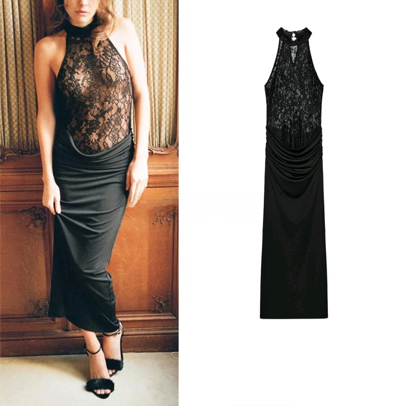 

Французское платье-слип Neline Svel Slim Fit, осенне-зимняя новинка, в стиле Хепберн, маленькое черное платье для офиса/повседневной носки