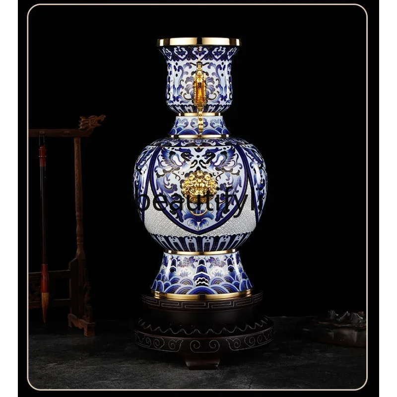 

Phoenix Dance Prosperous Era Peaceful Vase Ornament Living Room New Chinese Style Decoration Hotel Company