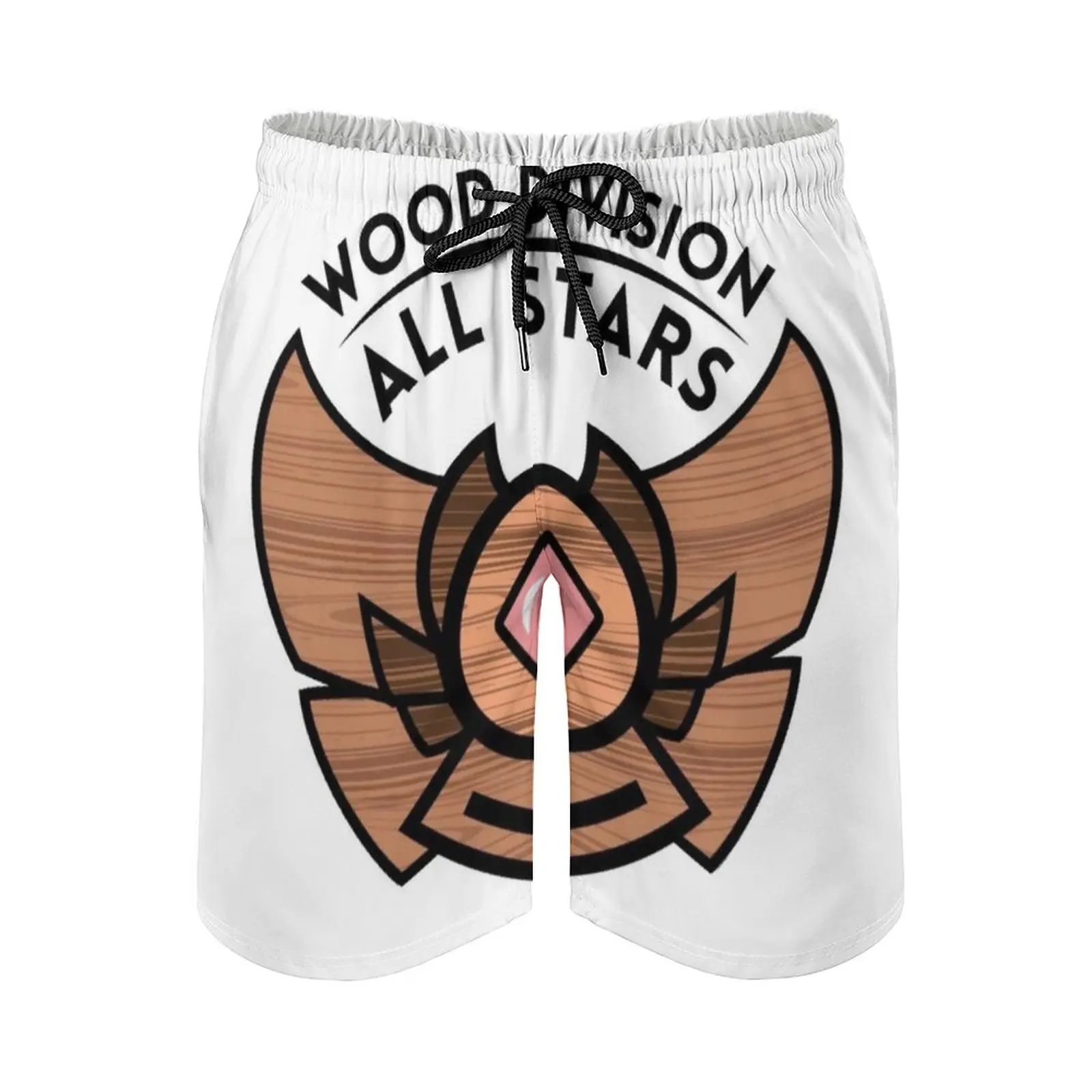 Wood Division All Stars Men's Beach Shorts Board Shorts Bermuda Surfing Swim Shorts Bronze Wood V 5 Ahri Lol Blitzcrank Tsm