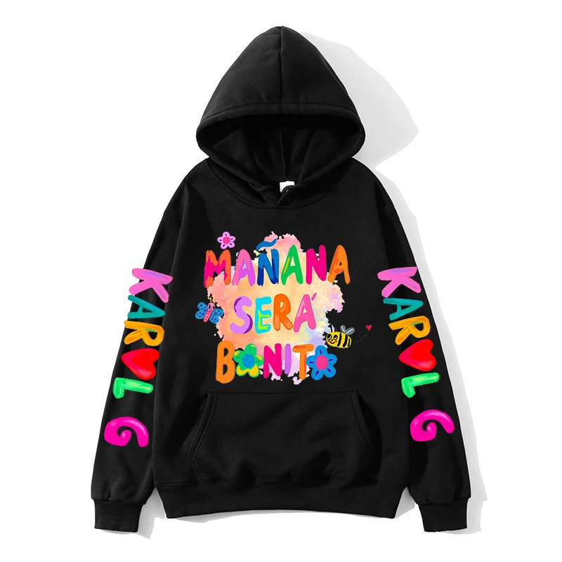 Fashion Hoodie Manana Sera Bonito Funny Cartoon Karol G Hoodies Women Harajuku Cute Anime Sweatshirt Streetwear Hoody Female