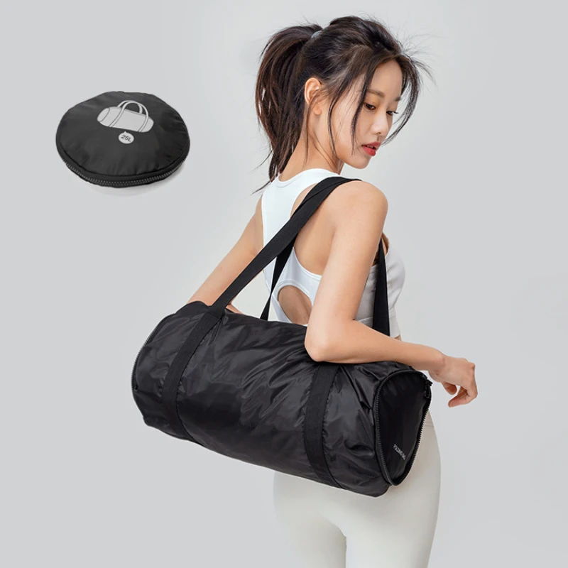 Bolso de hombro de gran capacidad para mujer, bolsa de gimnasio deportiva plegable, impermeable, de tela Oxford, bolsa de Yoga, bolso de viaje portátil, bolsas de equipaje