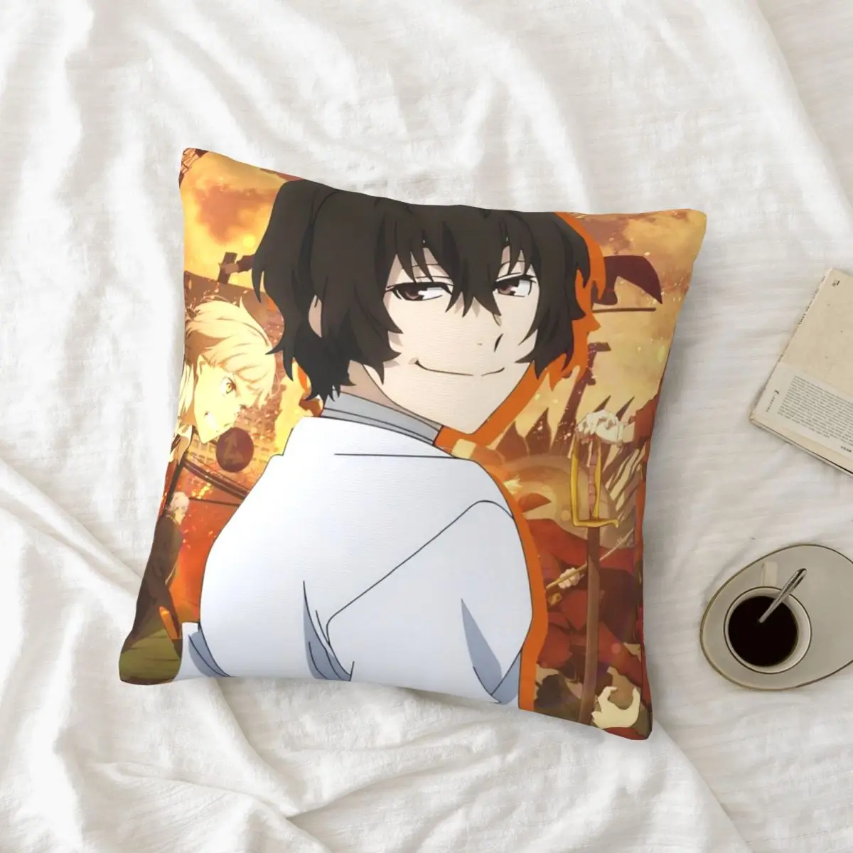 بونغو الضالة الكلاب الكرتون 00508 الألواح الأمامية وسادة تغطي غطاء وسادة أريكة Dakimakura كيس وسادة غطاء وسادة