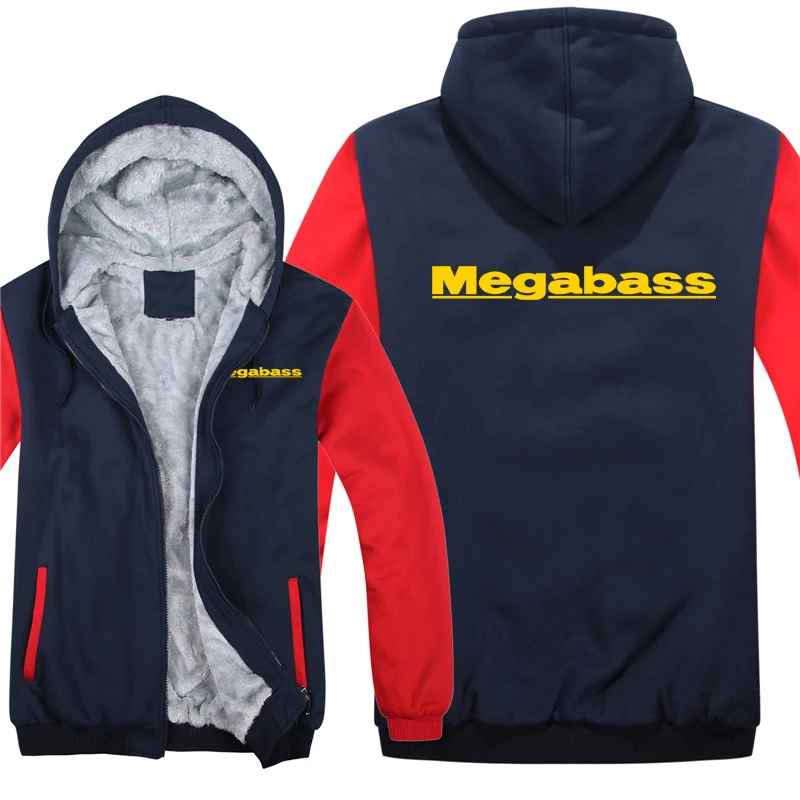 Megabass Hoodies Men Fashion Coat Pullover Fleece Liner Jacket Megabass Sweatshirts Hoody