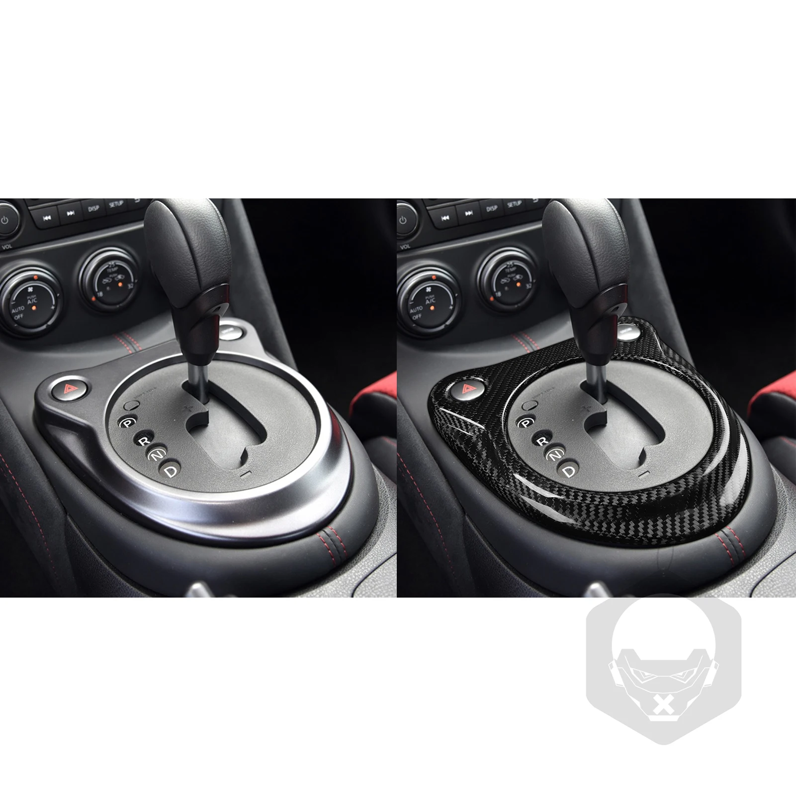 For Nissan 370Z Z34 2009-2019 Real Dry Carbon Fiber Gear Shift Panel Cover Trim Car Interior Decoration Modification Accessories