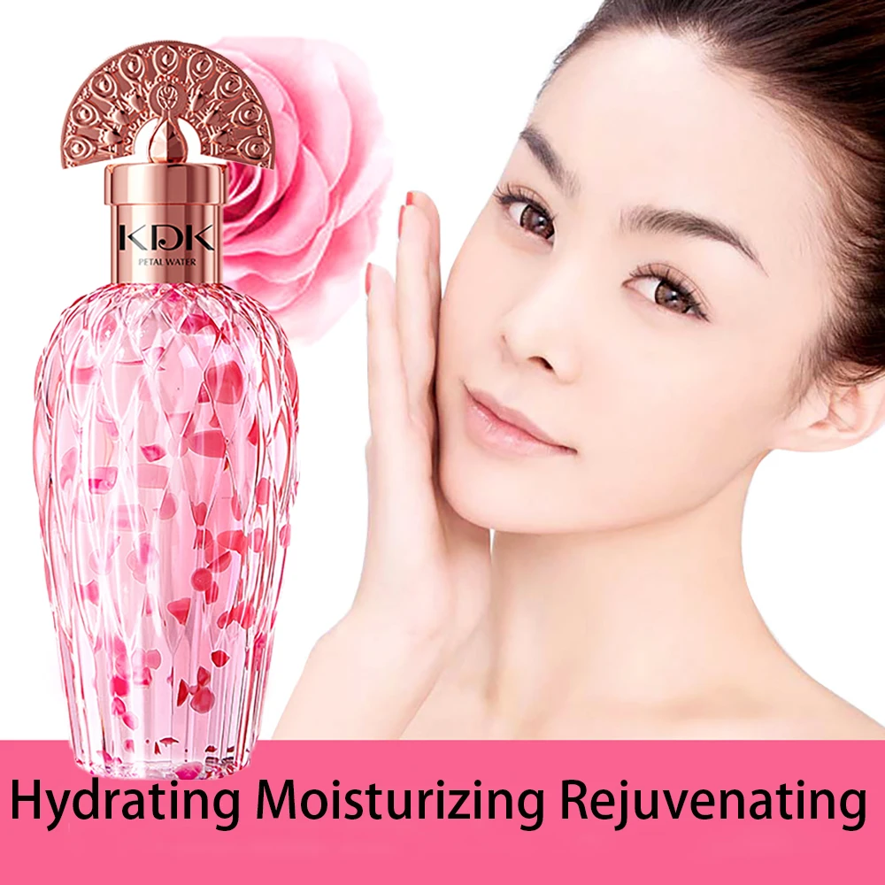 Lactose Acid Skin Rejuvenation Moisturizing Petal Water Reduce Fine Lines Oil Control Brighten Improve Dry Rough Face Toner