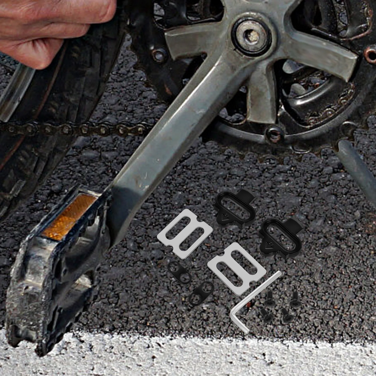 

1Set Bike Pedal Cleats Robust Selflocking Cycling Shoe Clips Replacement for Road Mountain Bike Accessories Cycling Parts