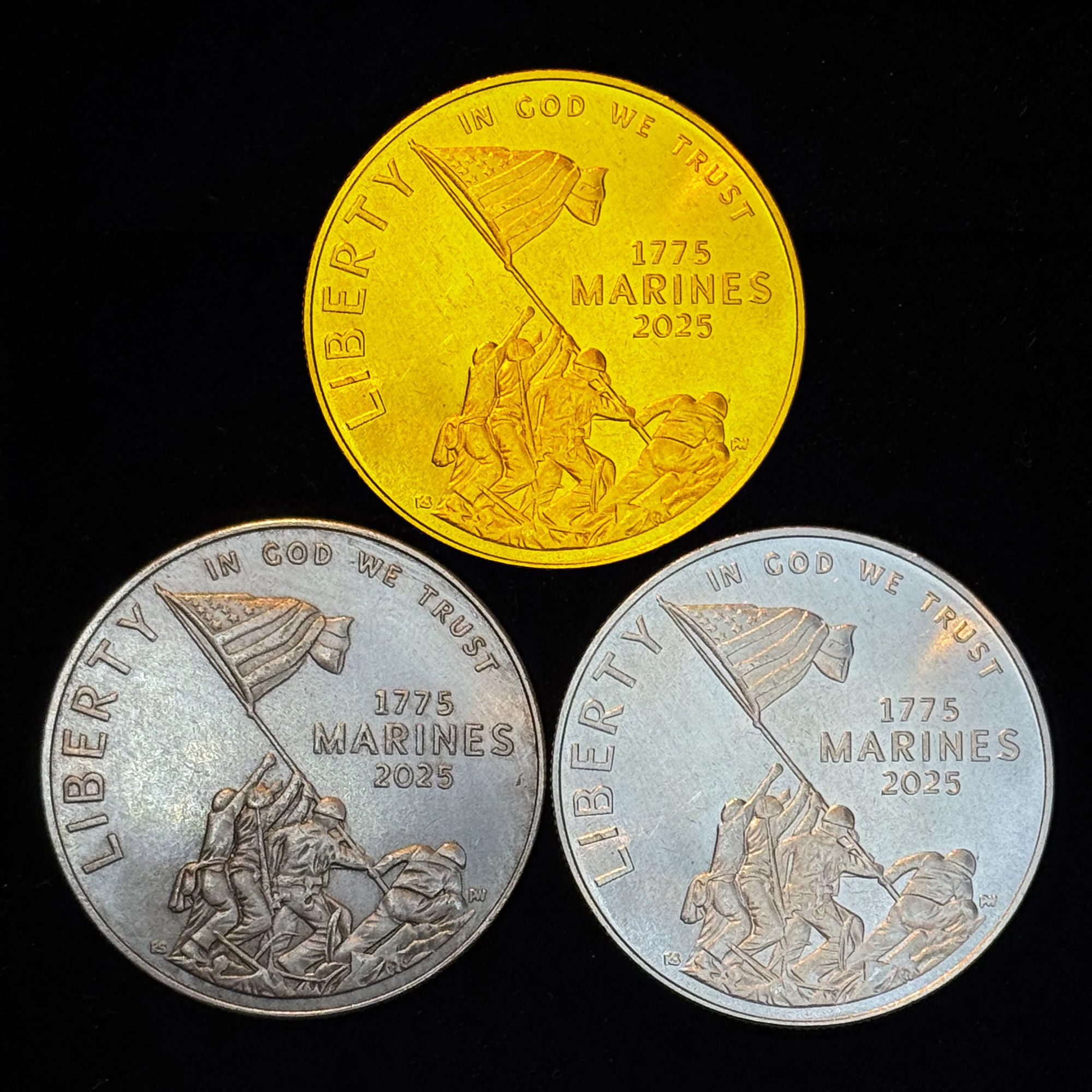 

US Sulphur Island Commemorative Coin 1775-2025 Marine Corps 250th Anniversary Copy Metal Medal Collectibles Holiday Gift