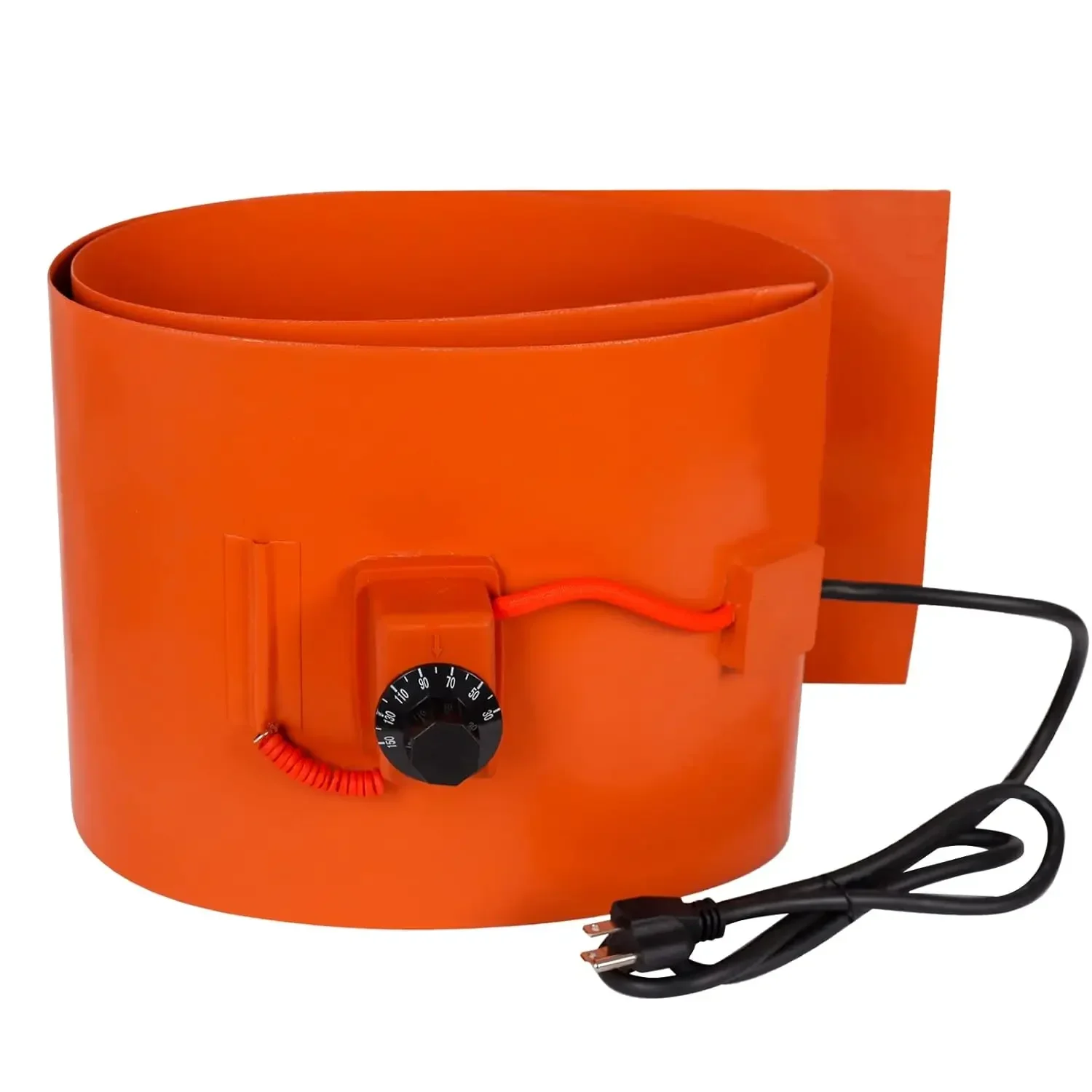 

Oil Drum Heating Belt Knob Type Silicone Heater Belt 20L/30L/100L/150L/200L Temperature 30-150℃ Oil Gas Tank Metal Barrel Heater