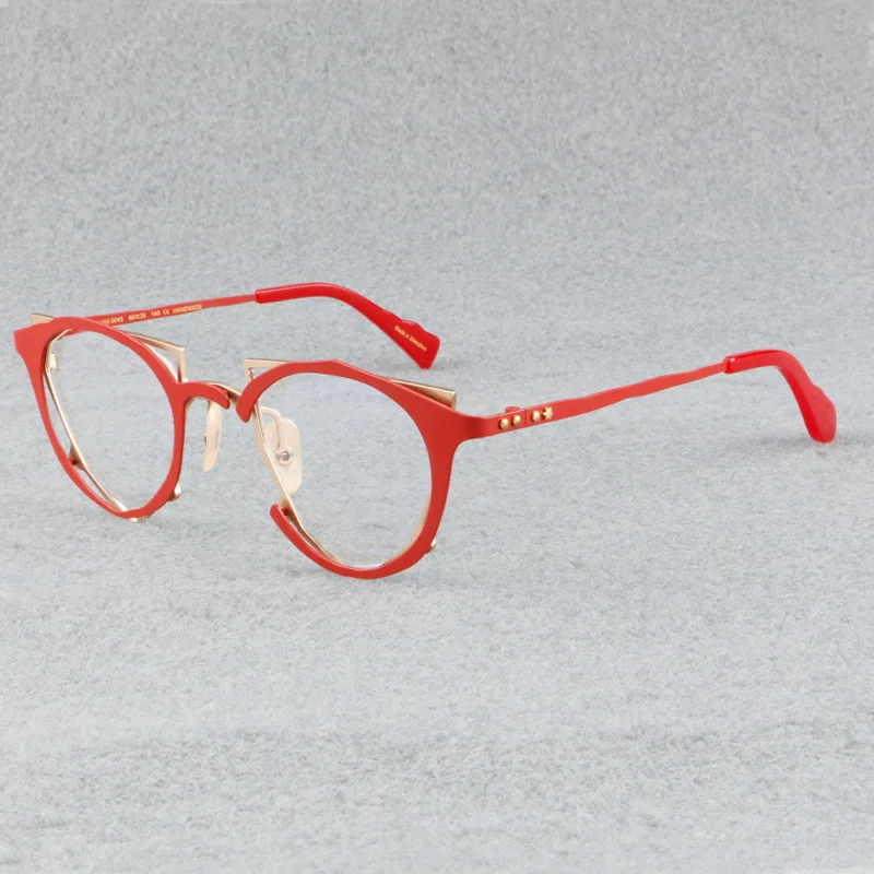 

Eyeglasses Unique Retro Japan Style Titanium Ultralight Reading Eyeglass Frames For Men Women Classic Prescription Glasses Frame