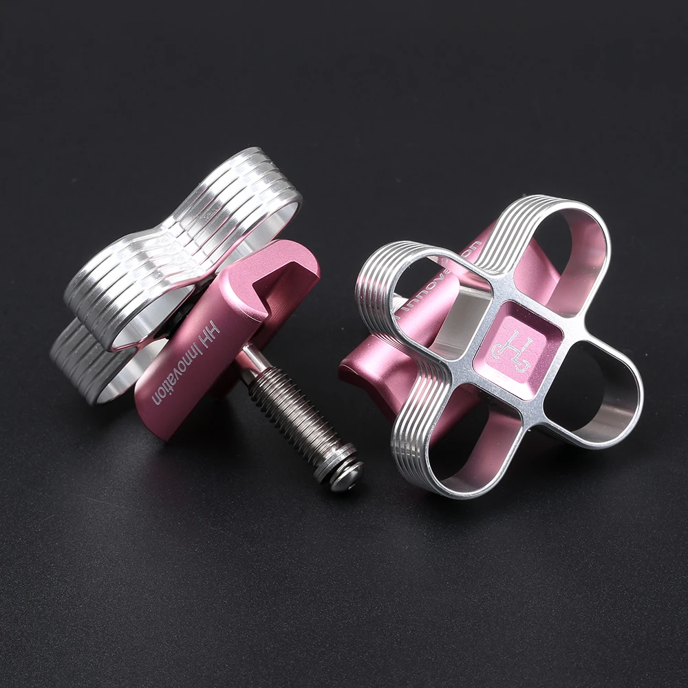 HH Innovation For Brompton Folding Bike Titanium Alloy C buckle Rotating handle DT Two Color Series