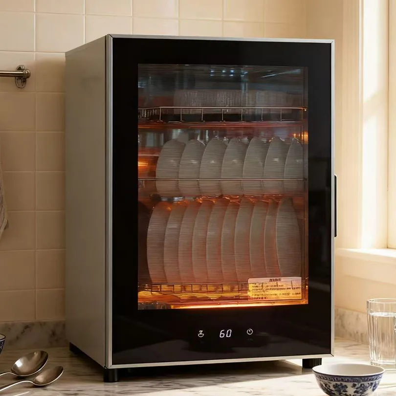 

High Temperature Countertop Drying Disinfect Portable Mini Freestanding Smart Household Disinfection Cabinet