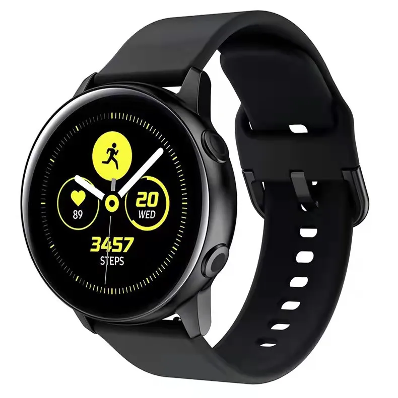 22mm 20mm Soft silicone strap for Samsung Galaxy watch 3/4 Active 2 Huawei watch GT2 Fashion strap accessories for Amazfit GTR