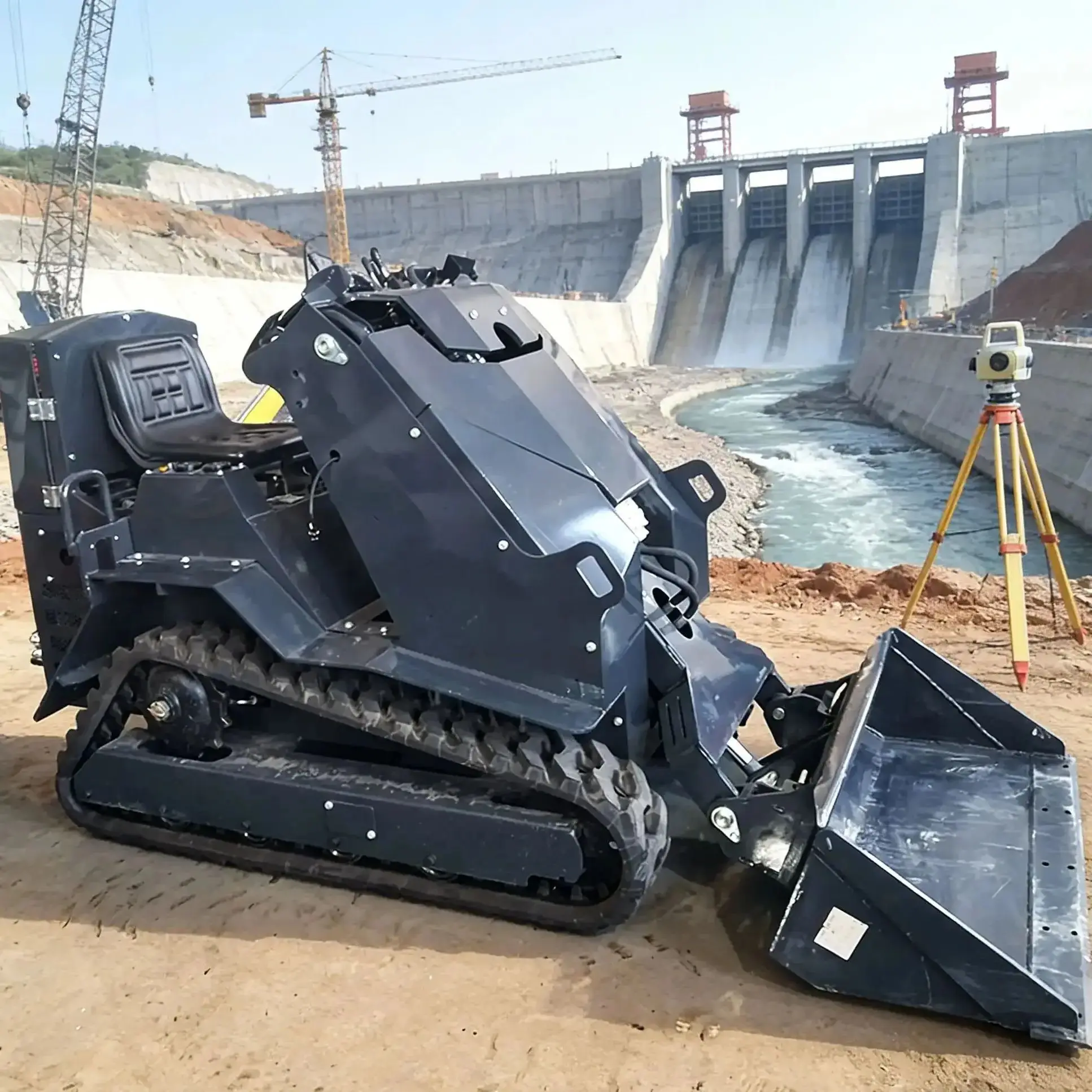 

CustimizedMini Skid Steer Loader Multi-Use for Home/Commercial, Excavation/Tree Planting/Snow Removal All-in-One,