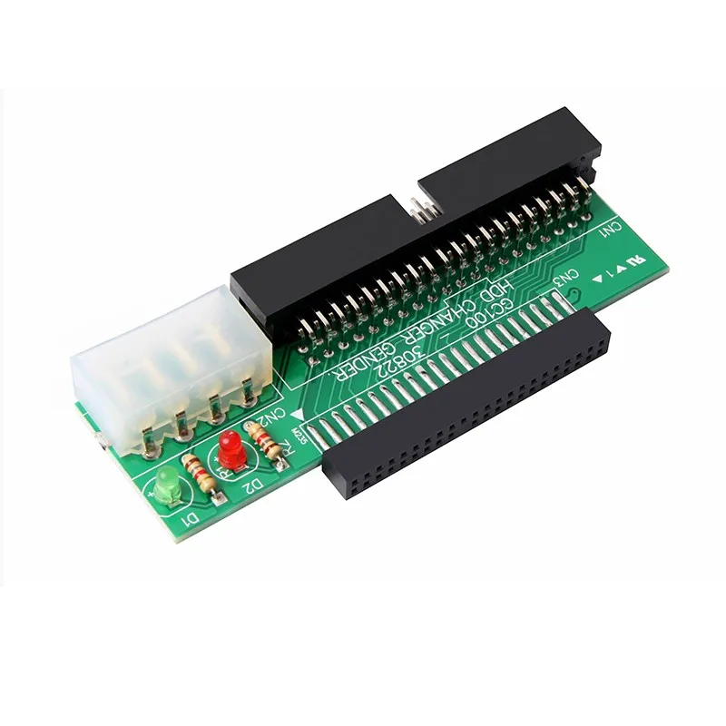 Nieuwe 44 Pin 2.5 "Hdd Naar 3.5" Ide 40 Pin Interface Harde Schijf Schijf Hdd Converter Adapter Voor Laptop Desktop Pc Computer