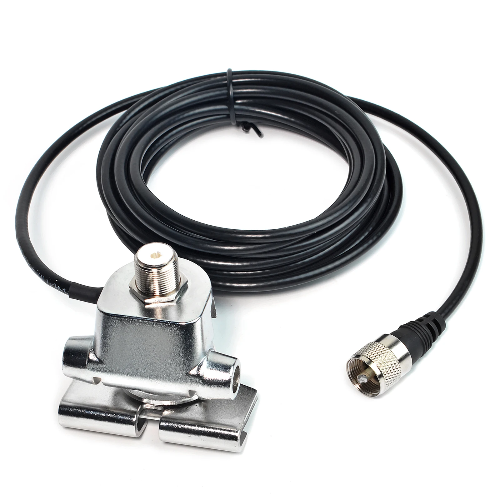 Fahrzeug Schinken Mobilfunk antenne Montage Basis clip Lippe mit 16,4 Fuß RG-58 Koaxialkabel für Heckklappe/Heckklappe