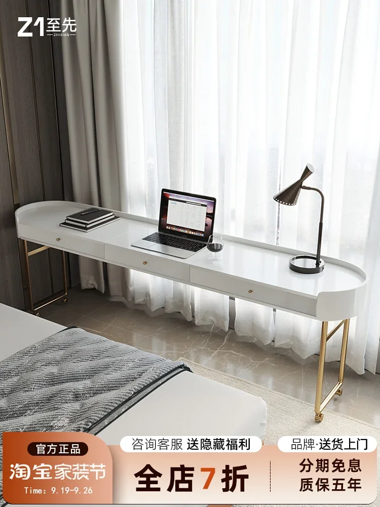 Light luxury bedside table removable laptop computer  bed desk 2 meters across bed  bedroom makeup bedside