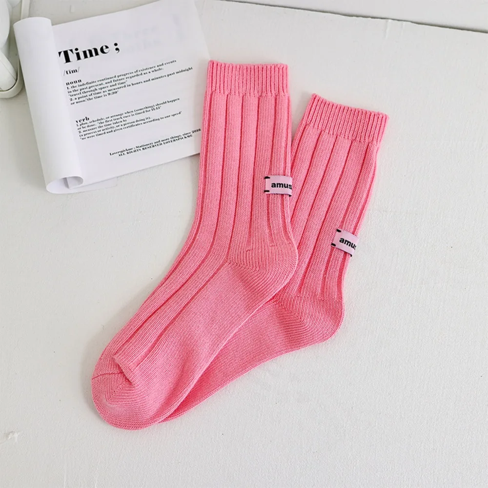 Fashion Cotton Knitted Socks Thickened Keep Warm Snow Boot Socks Thick Thread Women's Socks Winter