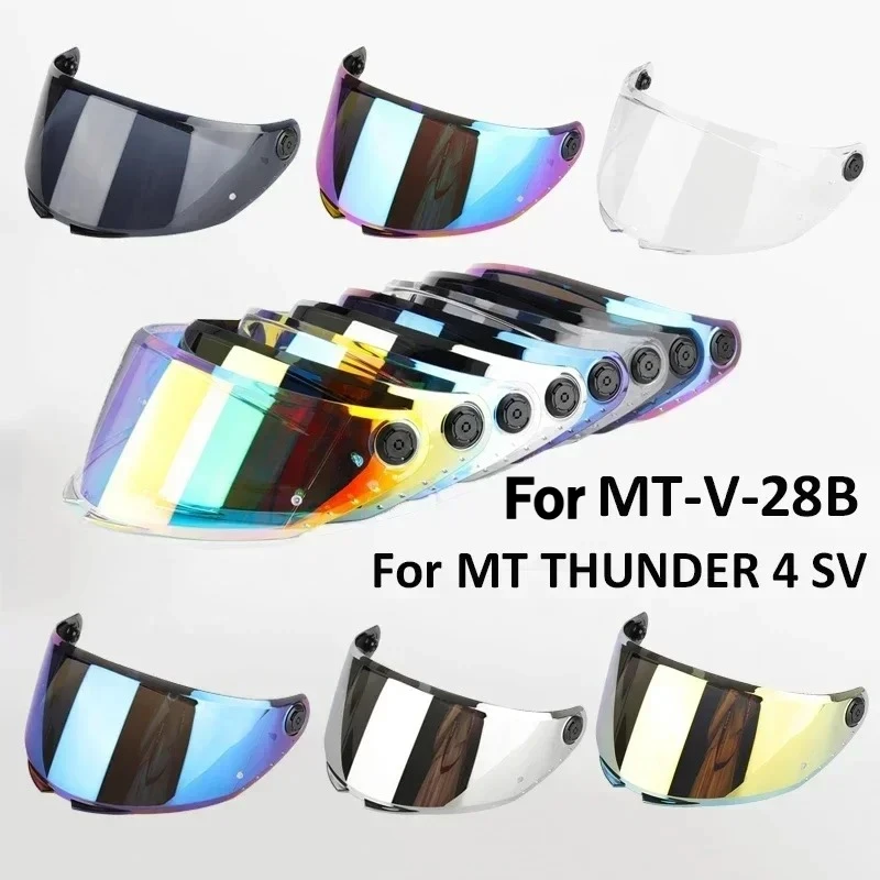 

For MT Replacement Face Shield for Model THUNDER 4 SV Helmet for MT-V-28B Helmet Lens Original for MT motorcycle accessories