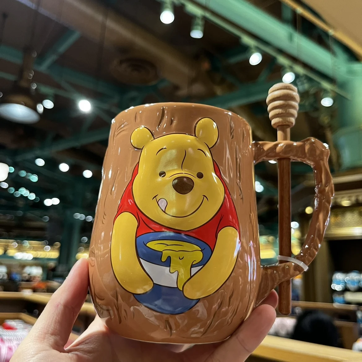 Disney cartoon cute Pooh Mickey Mouse Ceramic Cup Winnie Drinking  Coffee Cup