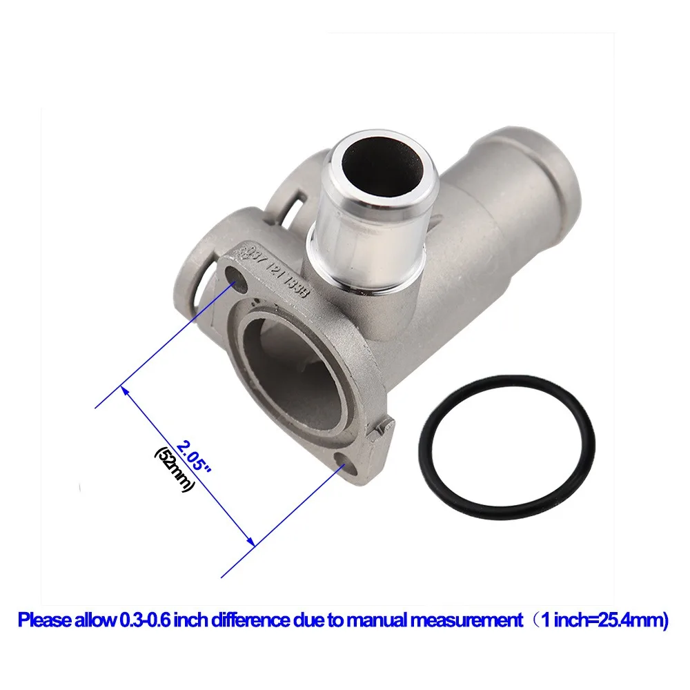 Conector Tubo Refrigerante Refrigeración Aleación Aluminio Para VW, Passat B3, Golf, Sharan, Polo, Audi 80, 100,