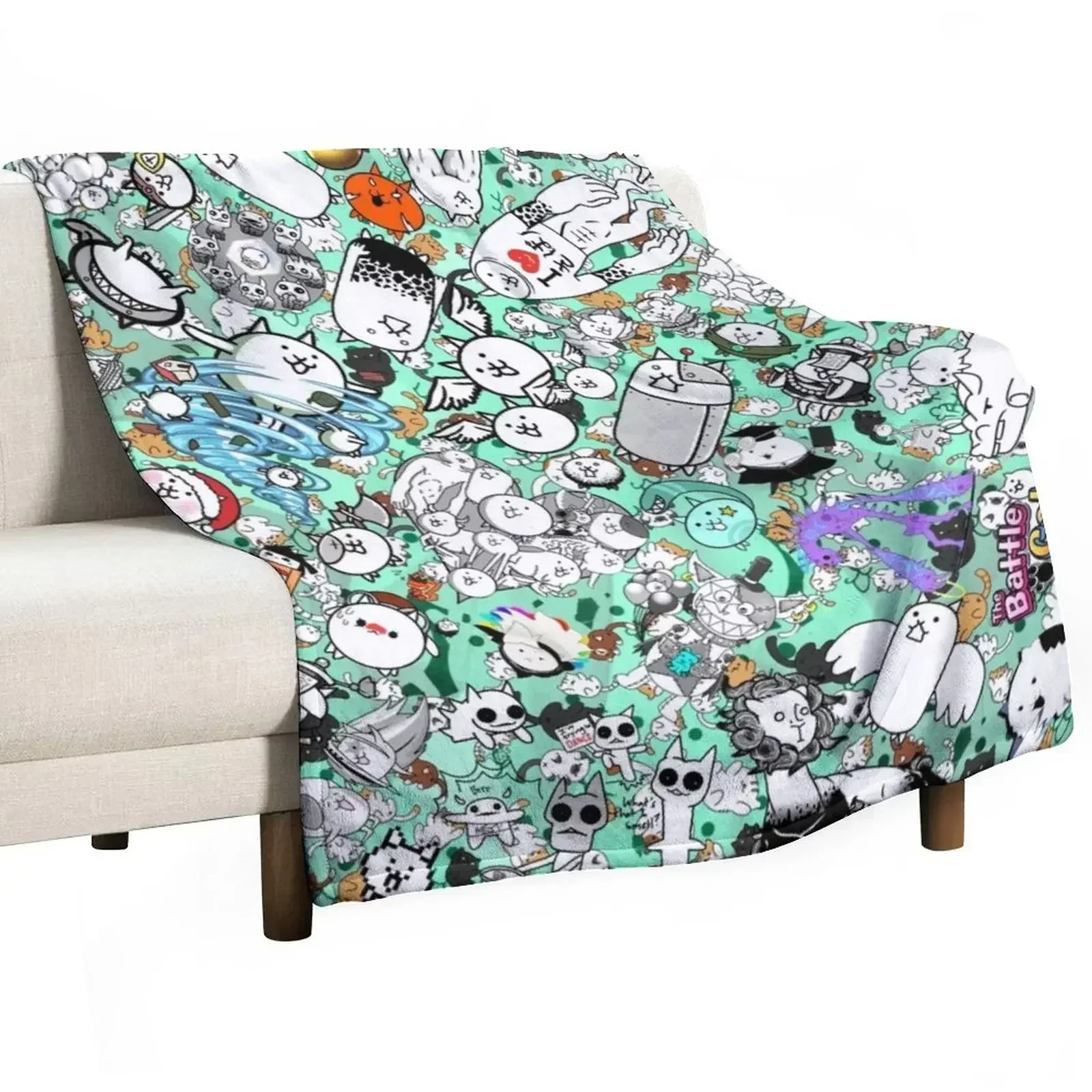 Battle Cats Throw Blanket Beautifuls Sofa Throw Blankets