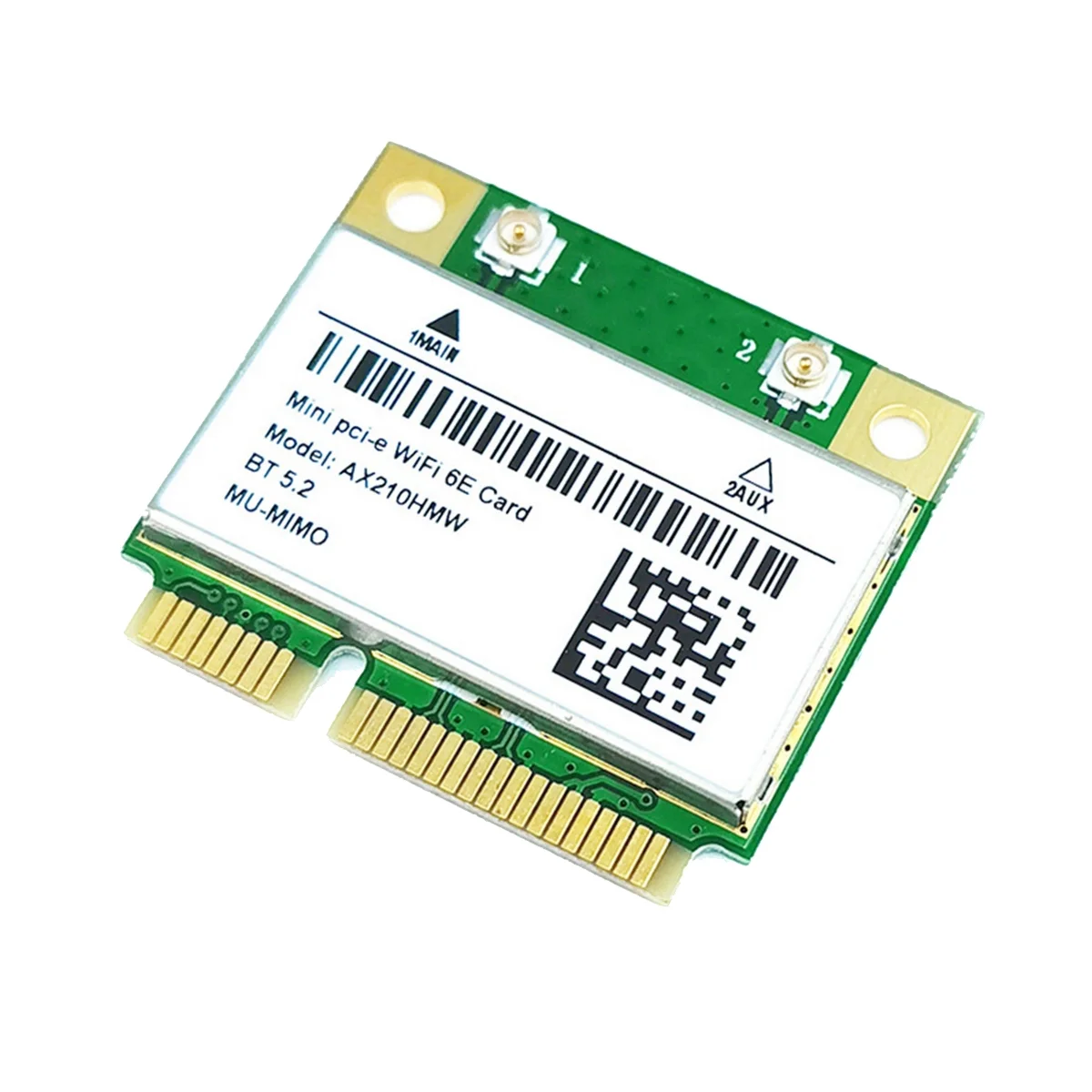 Imagem -02 - Adaptador sem Fio para Laptop Ax210hmw Wifi Card e Antena Grupo 6e Mini Pci-e Ax210 802.11ax ac 2.4g 5g 6ghz Bt5.2