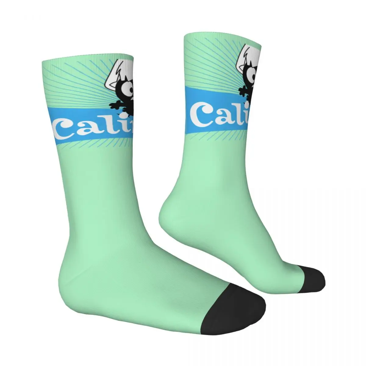 Calimero Anime Logo Socks Casual Stockings Women Men Comfortable Cycling Socks Autumn Printed Anti Skid Socks