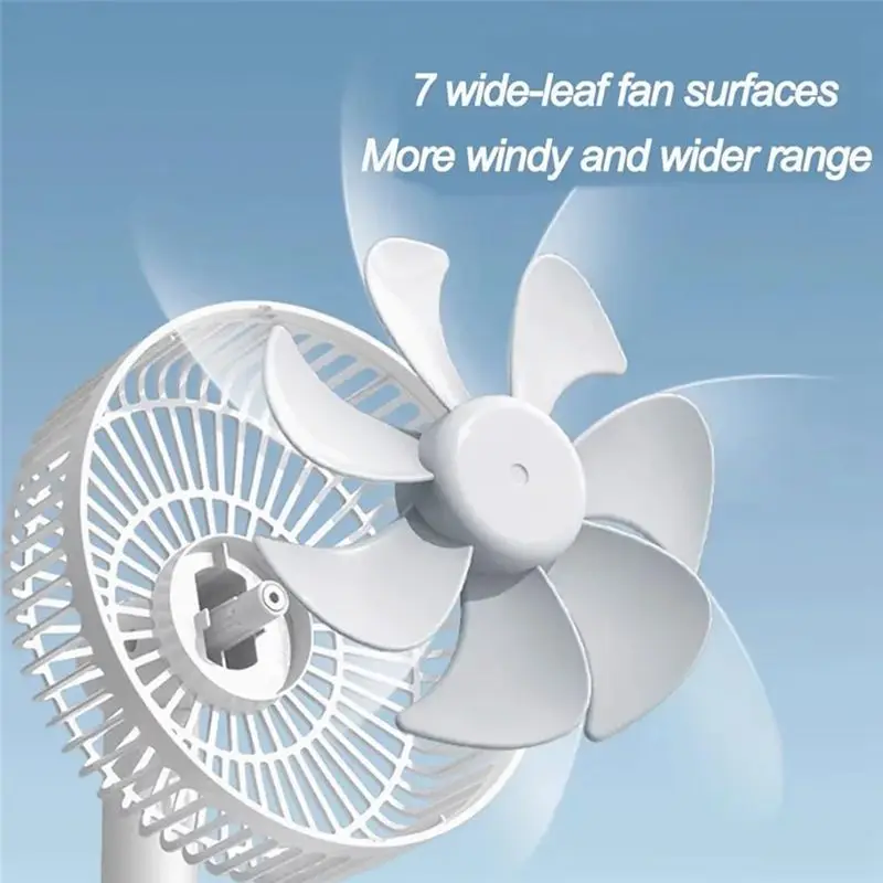 BABZ USB Desk Fan, Small Oscillating Fan for Bedroom, 4-Speed Quiet Personal Fan with Timer, Portable