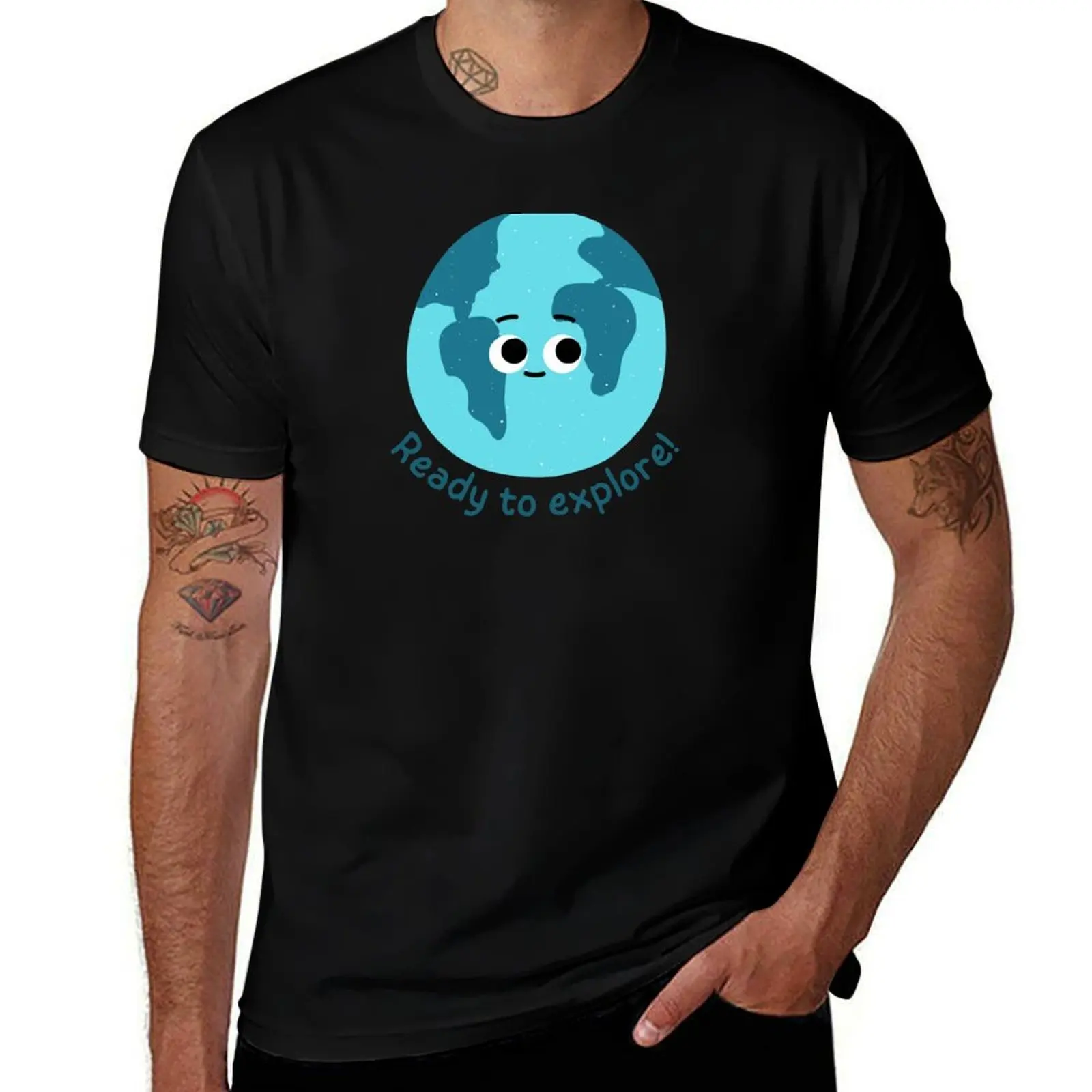 Ready to Explore the World T-Shirt Fashion Casual Short Sleeve T-Shirt