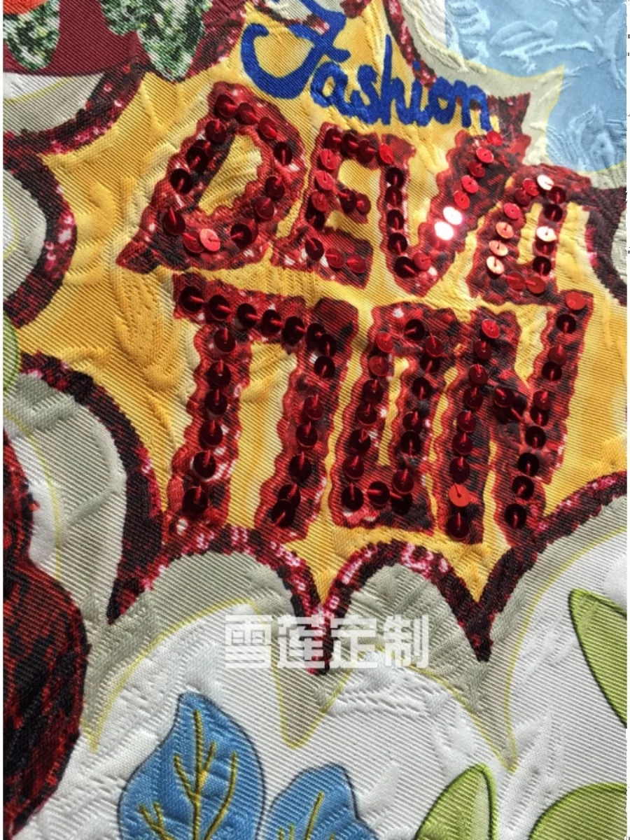 High Quality 2025 Summer Women Vests Dresses Cartoon Printed Diamonds Jacquard A-line Dress Elegant Lady Short Mini Party Dress