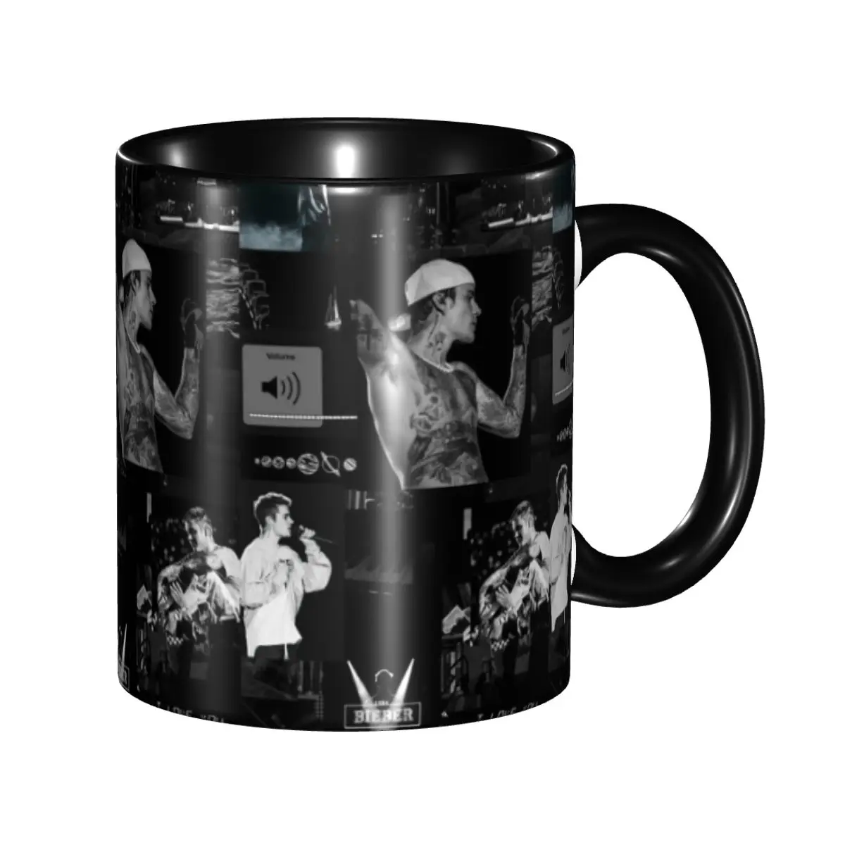 

Justin Bieber Collage Music Singer Coffee Mugs DIY Personalized Ceramic Mug Creative Gift