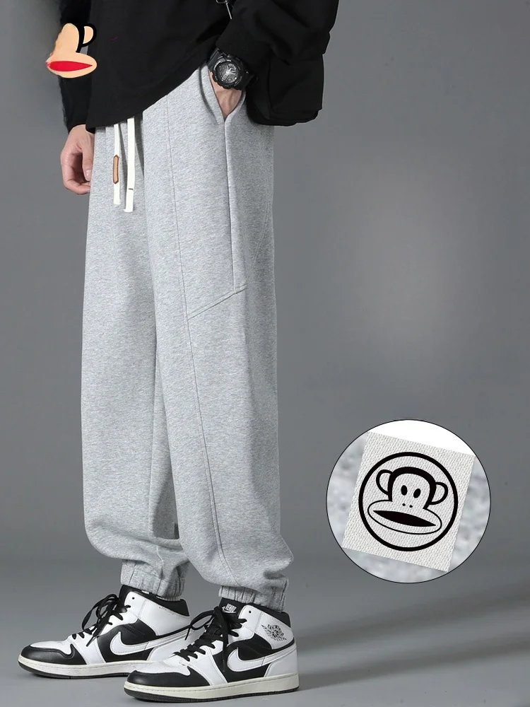 

Мужские повседневные брюки Paul Frank American Style: Новинка весенней коллекции, спортивные свободные брюки-карго Harlan, укороченные, с манжетами, в уличном стиле