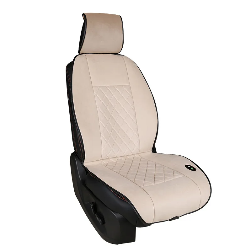 

Car heating seat cushion 12V-24V winter single-piece seat cushion Car plush warm seat cushion